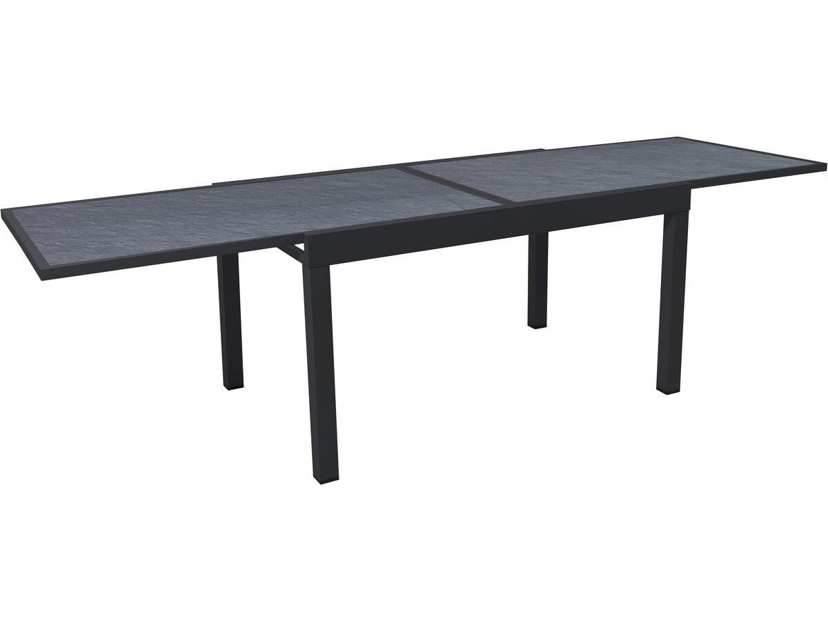 GARTENTISCH lagos Schwarz - Schwarz, Metall (280/90/76cm) - Habitat Garten