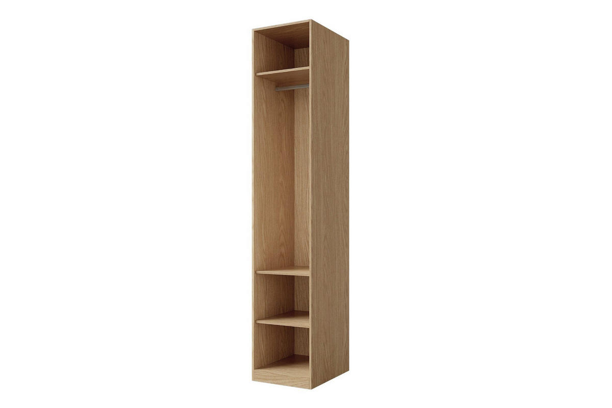 KLEIDERSCHRANK SUN 45/237/60 cm in Frühlingseiche/Macadamia | Links - Eichefarben, Holzwerkstoff (45/237/60cm) - Deine Möbel 24