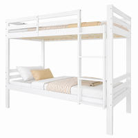 ETAGENBETT teilbar in 2 Einzelbetten 90x200 cm Weiß - Weiß, Holz (90/200cm) - Meubliv