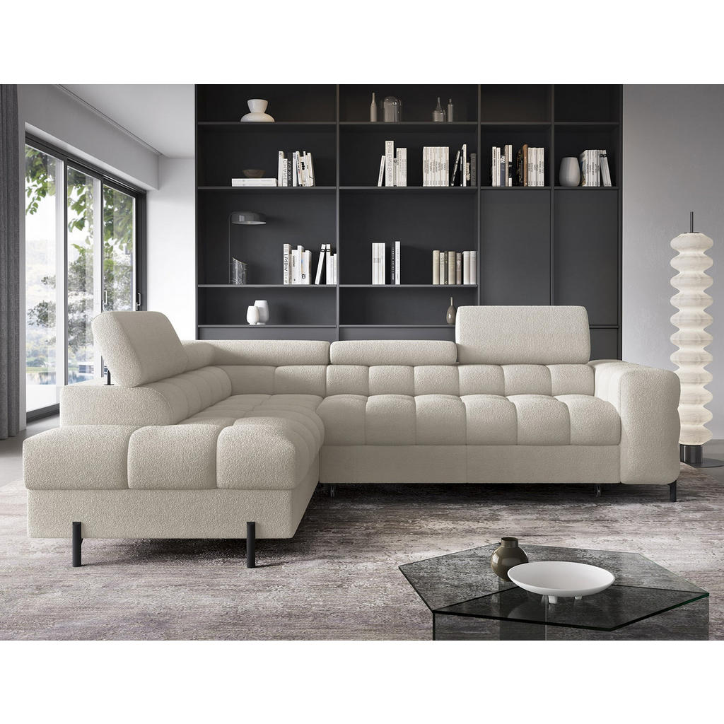 Thumbnail - Möblo Ecksofa, Creme, Holzwerkstoff, 5-Sitzer, L-Form, 276x200 cm, Wohnzimmer, Sofas & Couches, Wohnlandschaften, Ecksof...