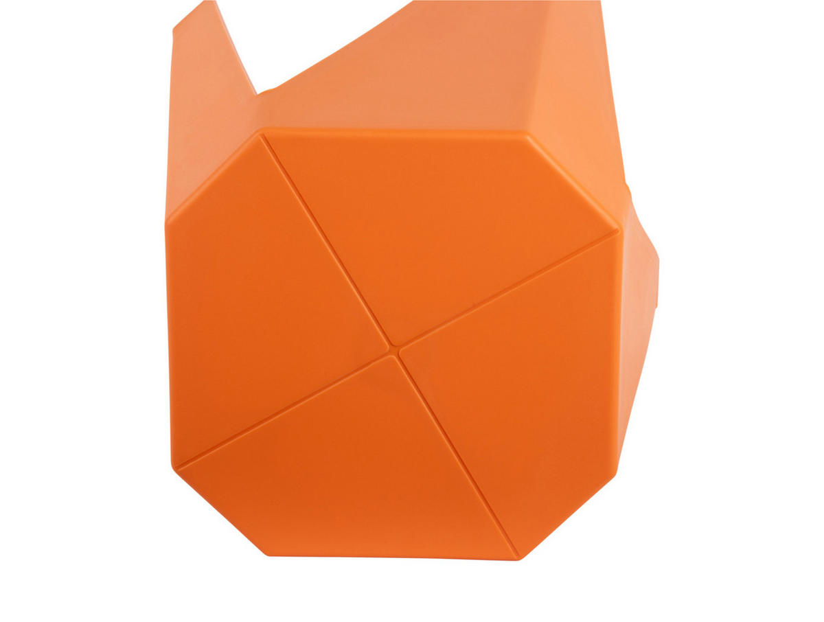 HOCKER Cherish 29/29/47 cm - Orange, Kunststoff (29/47/29cm) - Leitmotiv