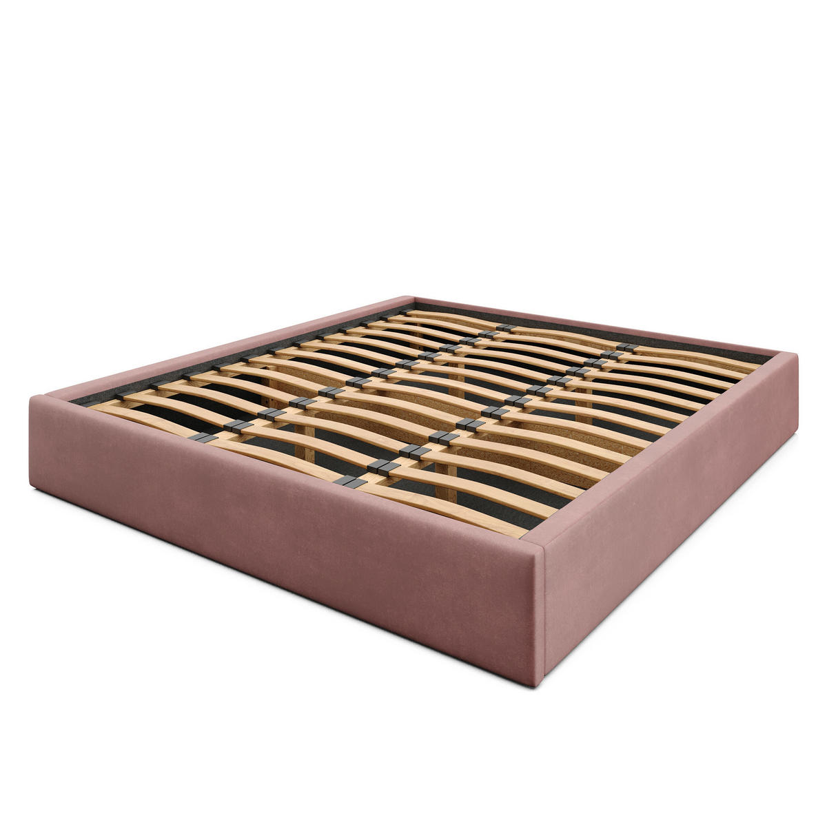 POLSTERBETT 180x200cm Bett mit Stauraum Lattenrost Altrosa - Altrosa, Holz/Holzwerkstoff (180/200cm) - Muralo