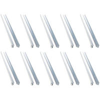 10 Set Erdanker für Rasenkante schmale 40 x 2,6 0,2 cm - Silberfarben, Metall (2.6/1cm) - ich-zapfe