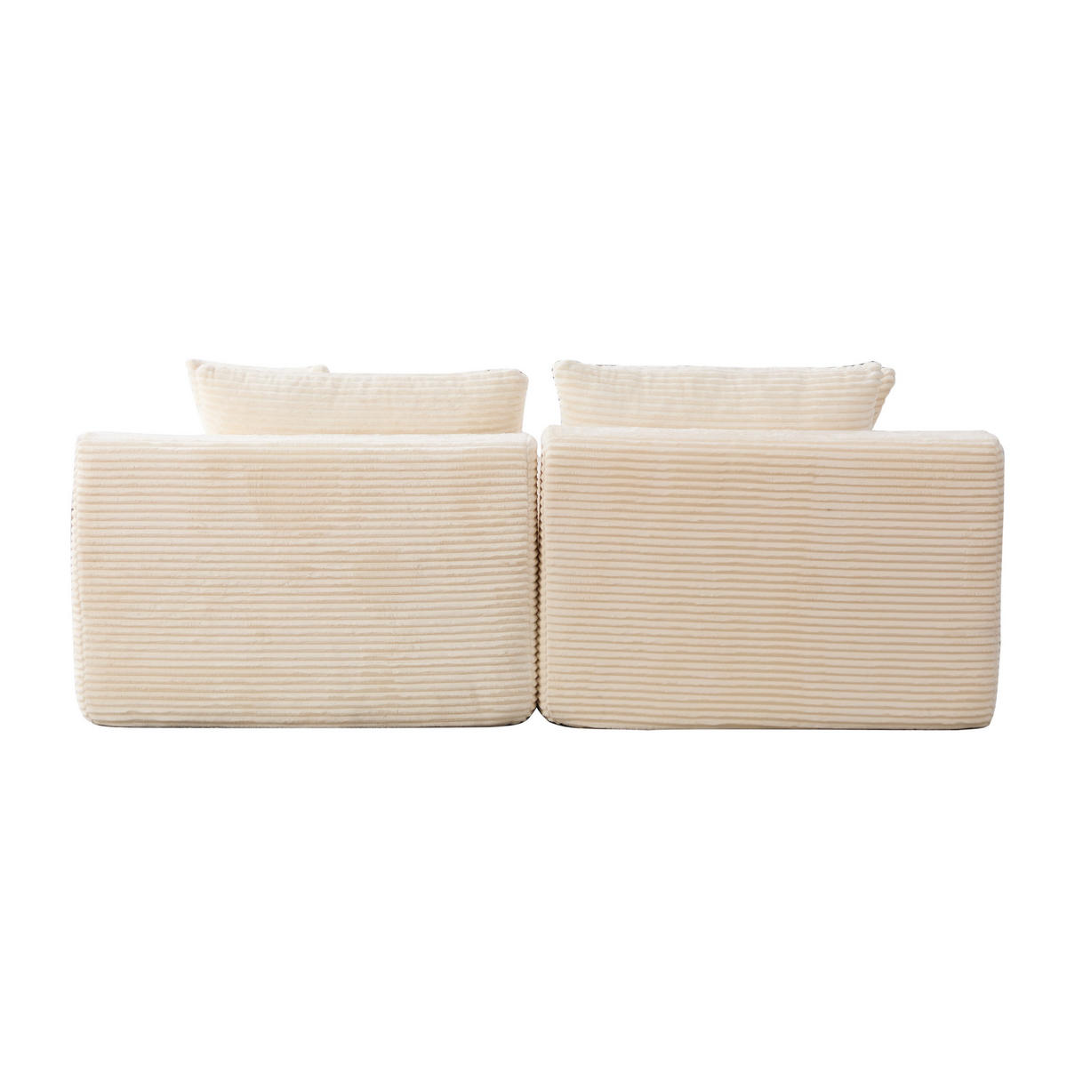 SOFAELEMENT 200/174/74.5 cm Beige mit 30D hochelastischem Schaumstoff und rutschfestem Boden - Beige, Textil (174/74.5/200cm) - Oxeza