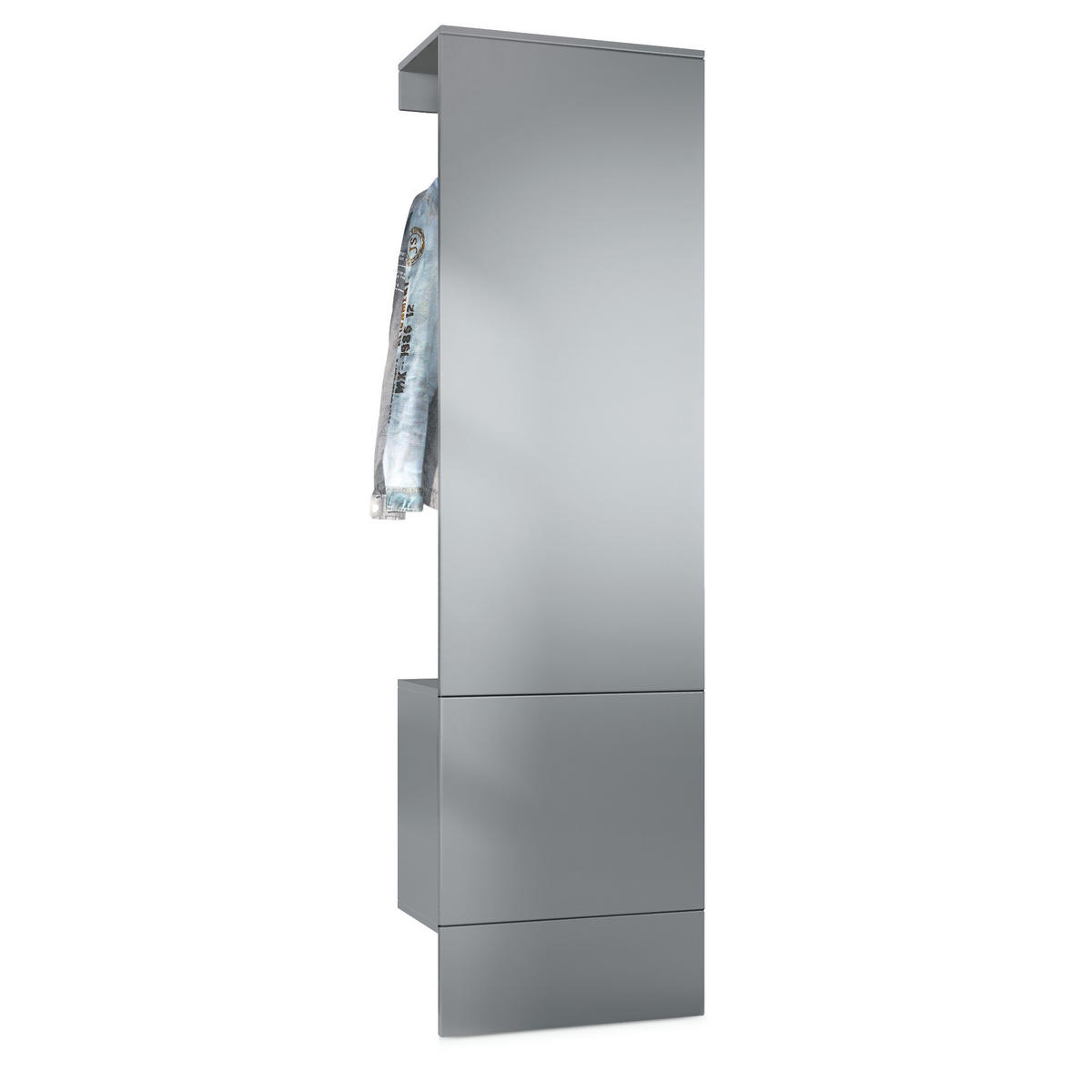GARDEROBE Carlton Paneel in Graphit Seidenmatt - Graphitfarben, Holzwerkstoff (52/193/35cm) - Vladon