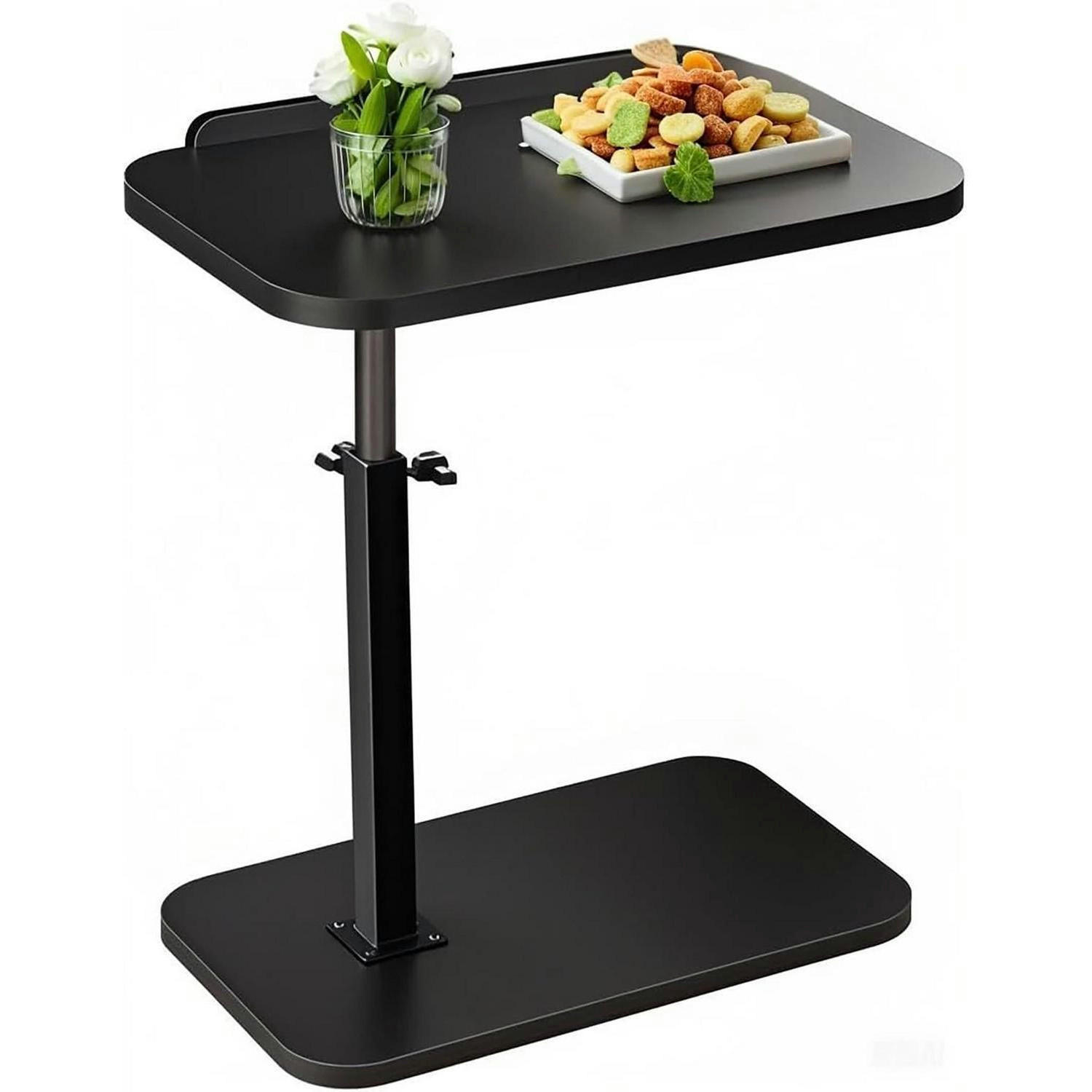 BEISTELLTISCH höhenverstellbar C-Form Schwarz - Schwarz, Metall (42/33/13cm)