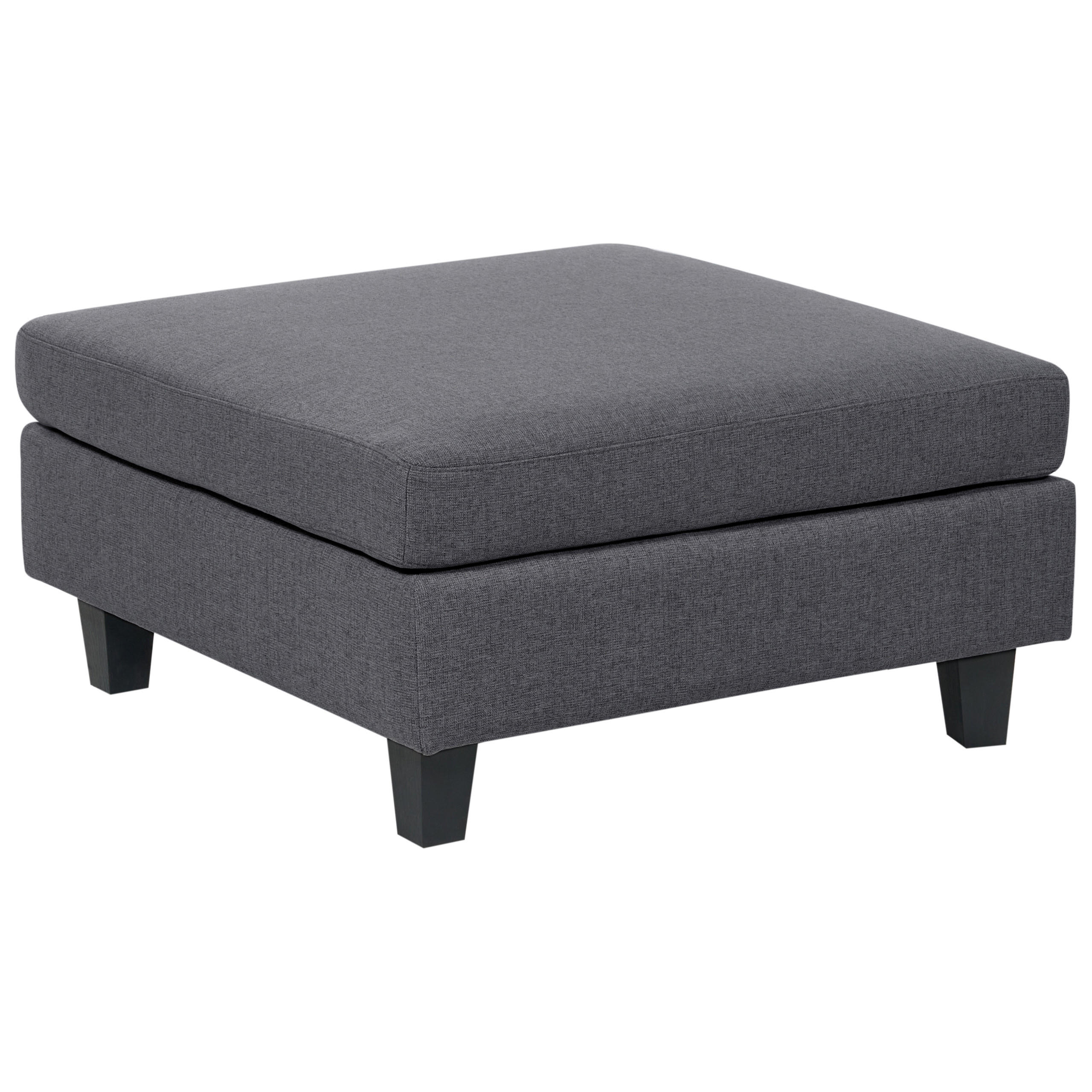 OTTOMANE Stoff Dunkelgrau Unstad - Dunkelgrau, Textil (76/39/76cm) - Beliani