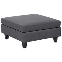 OTTOMANE Stoff Dunkelgrau Unstad - Dunkelgrau, Textil (76/39/76cm) - Beliani