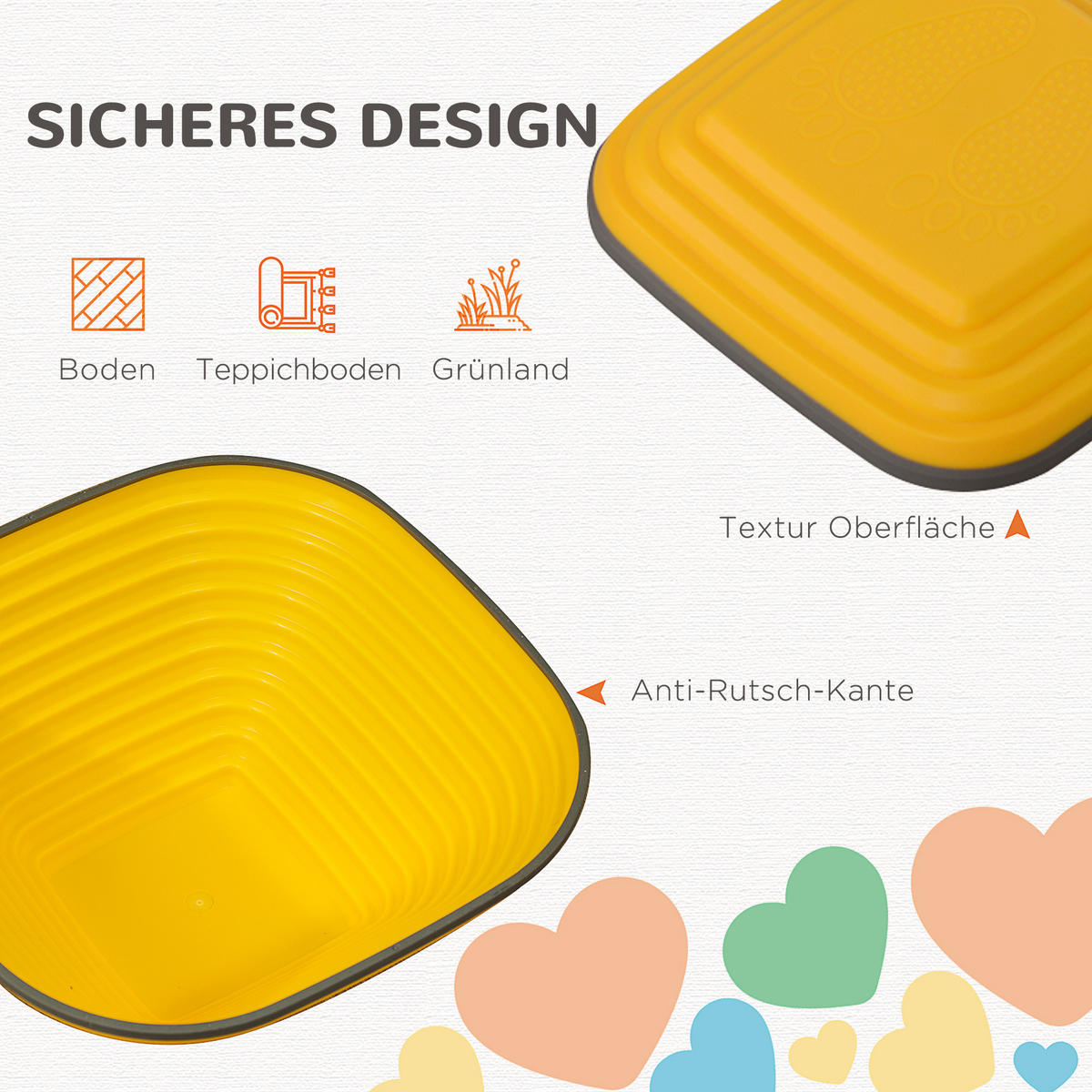 FLUSSSTEINE - Multicolor, Kunststoff (34.3/5.5/34.3cm) - AIYAPLAY