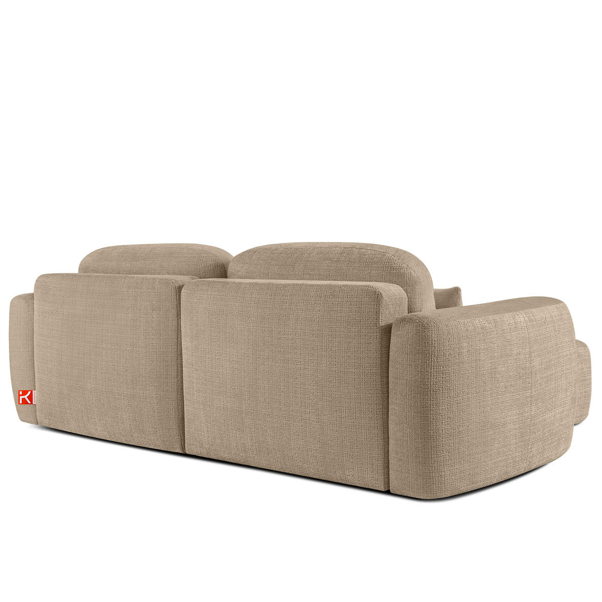 SITZGARNITUR ELOSA - Beige, Holz/Textil (245/85/165cm) - KONSIMO®