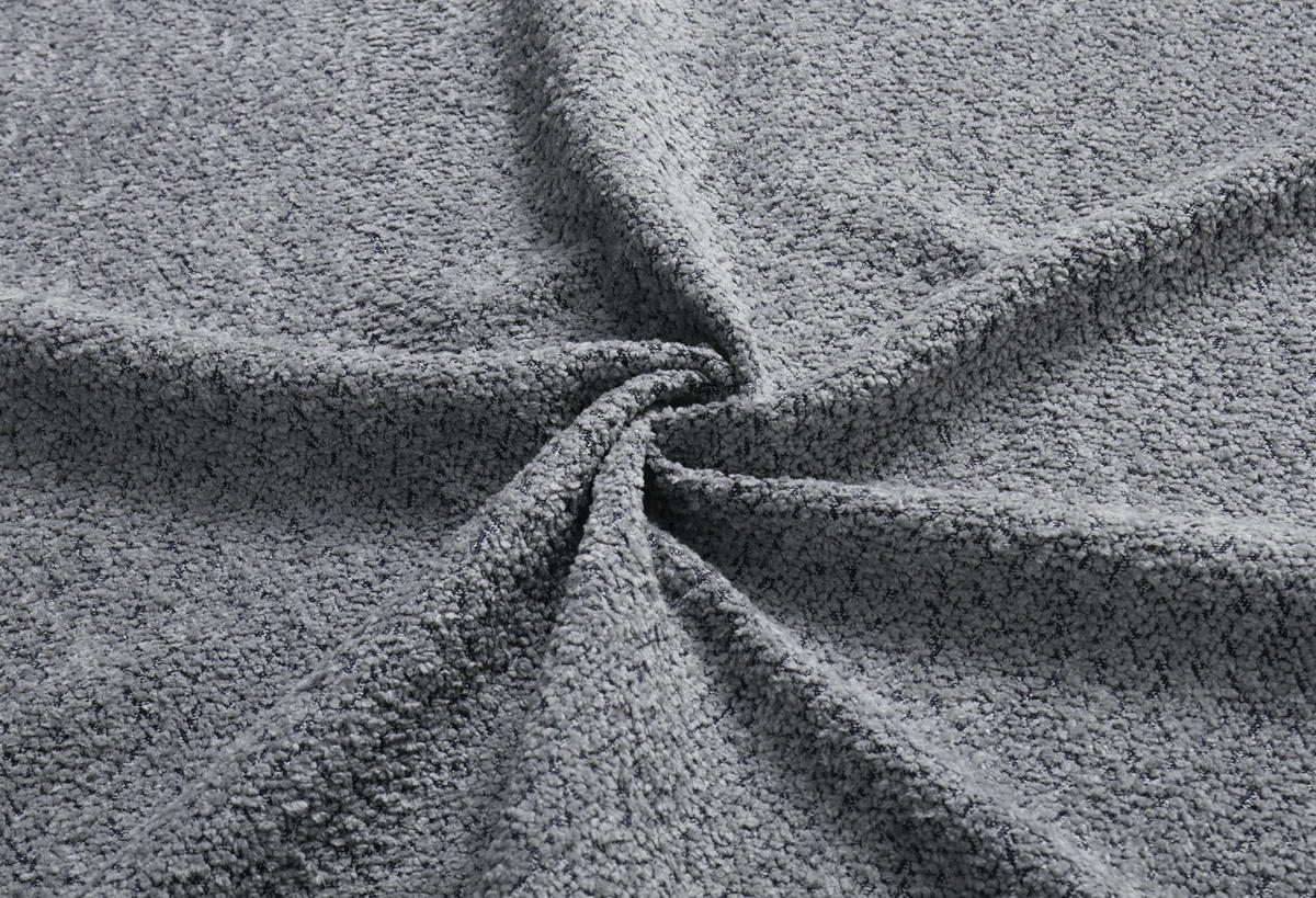 KINDER-POLSTERBETT 140/190 cm grau aus Samt und MDF mit abnehmbaren Seitengittern - Grau, Textil (140/190cm) - OKMYHOME