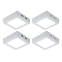 LED WANDLEUCHTE Aufbau Weiß - Weiß, Kunststoff (12/3/12cm)