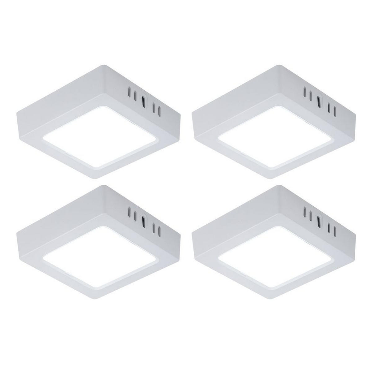 LED WANDLEUCHTE Aufbau Weiß - Weiß, Kunststoff (12/3/12cm)