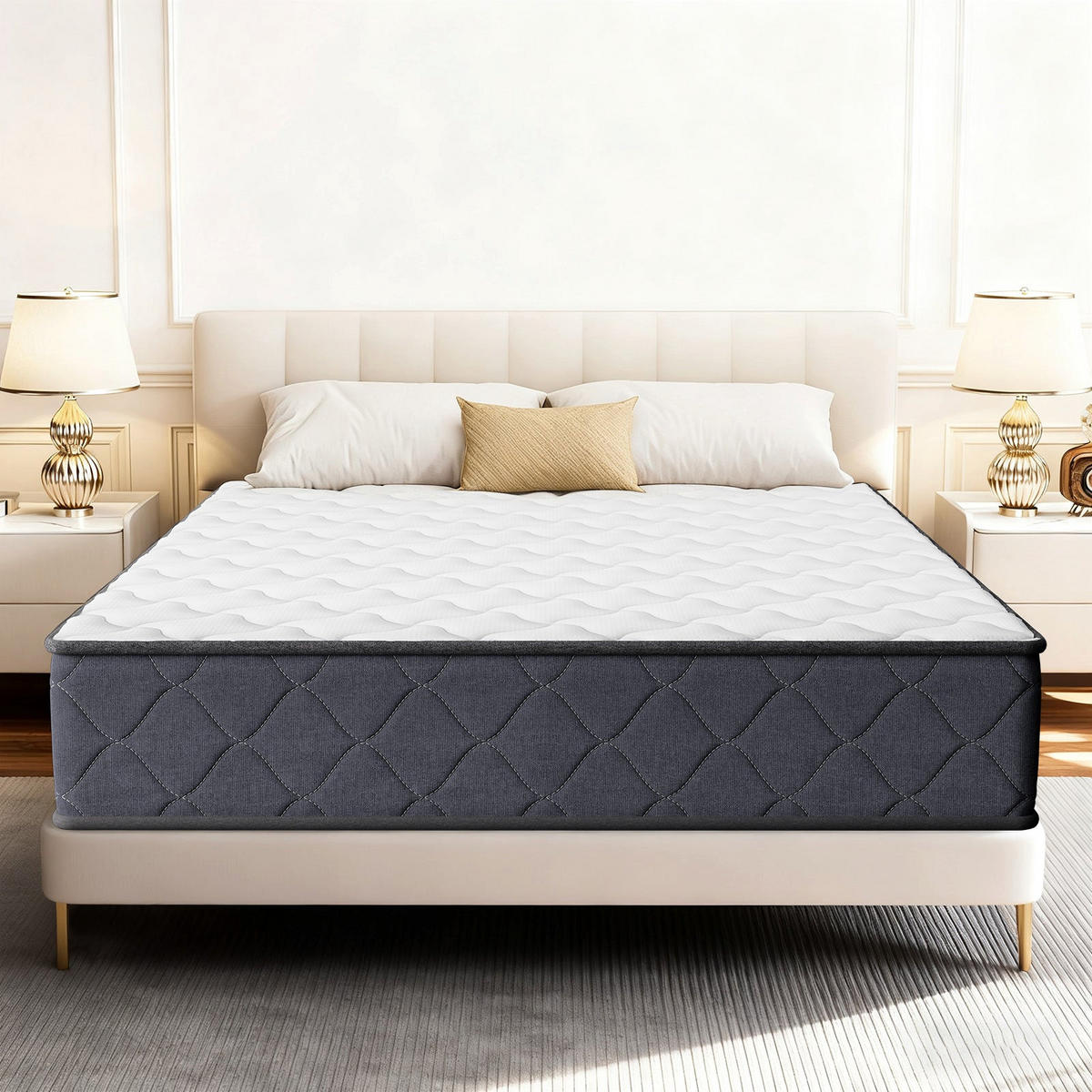 MATRATZE komfortabel, 160/200 cm, Höhe ca.: 25 cm, hohe Dichte - Multicolor, Textil (160/200cm) - DEWINNER