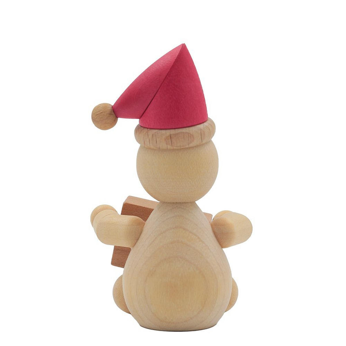 HOLZFIGUR Schneemann Junior Weihnachtswichtel sitzend 7 cm - Multicolor, Holz (4/7/0.1cm)