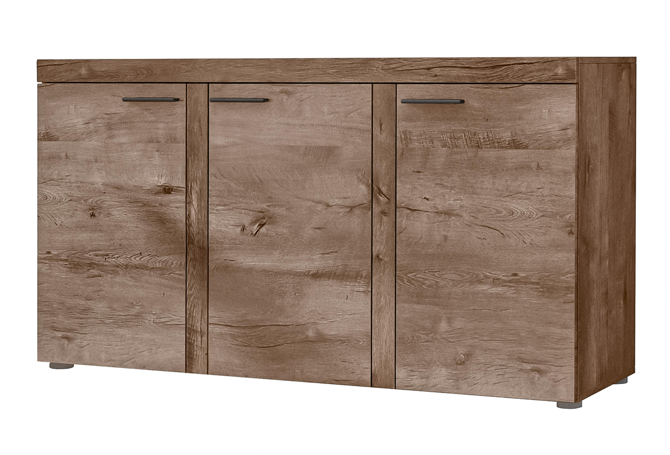 SIDEBOARD Spacoro 3D Eiche Lefkas 148,8/82/40,3 cm – Wohnzimmer Kommode Modern - Braun, Holzwerkstoff/Kunststoff (149/82/40cm) - AX Living