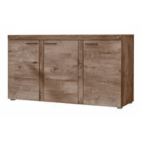 SIDEBOARD Spacoro 3D Eiche Lefkas 148,8/82/40,3 cm – Wohnzimmer Kommode Modern - Braun, Holzwerkstoff/Kunststoff (149/82/40cm) - AX Living