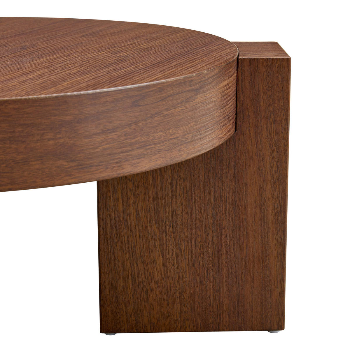 COUCHTISCH-SET 61/61/30 cm walnussfarben aus Holzwerkstoff und Glas mit trennbarem 2-in-1 Design - Walnussfarben, Holzwerkstoff (61/61/30cm) - OKWISH