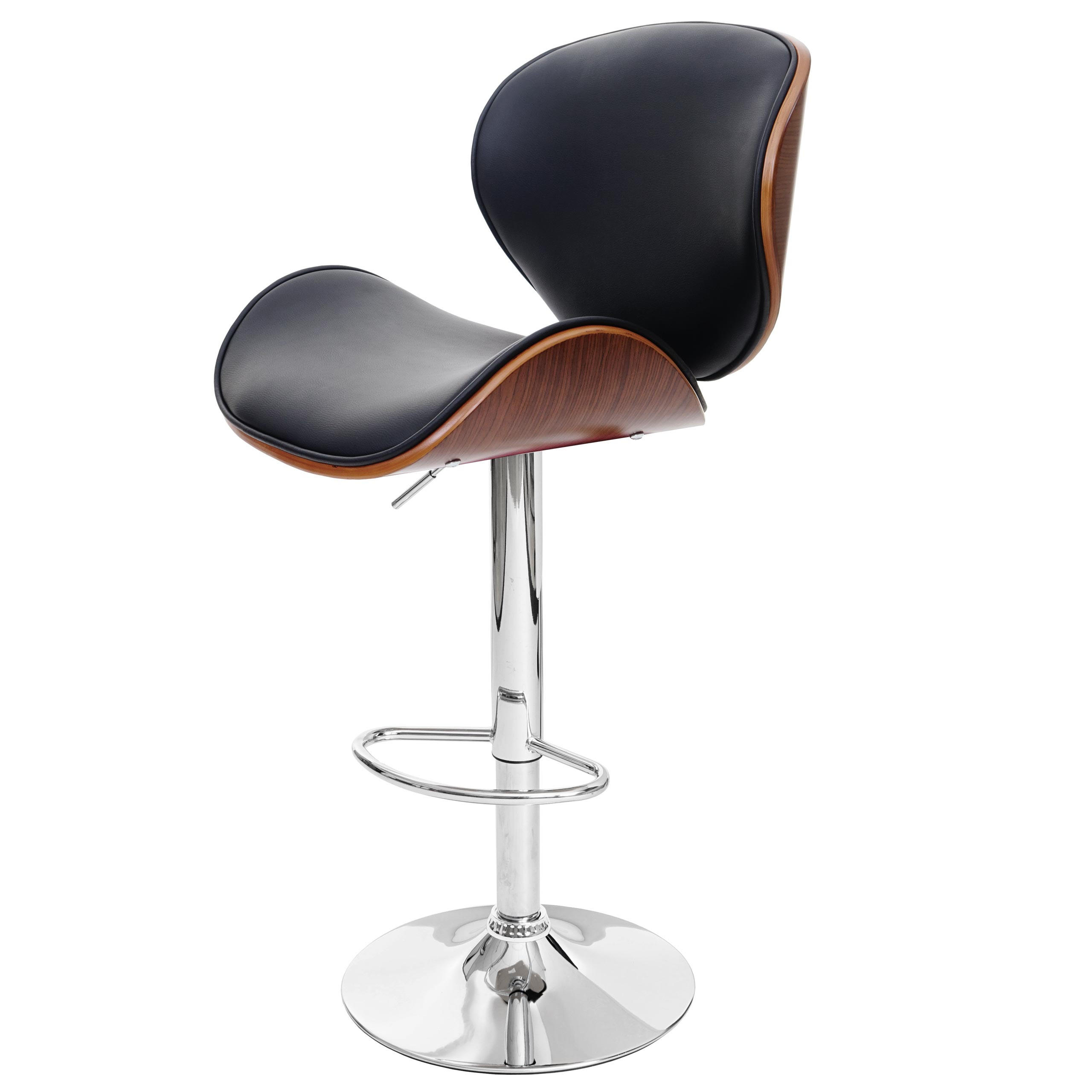 BARHOCKER Schwarz, Braun - Schwarz/Braun, Textil (49/116/47cm) - MCW