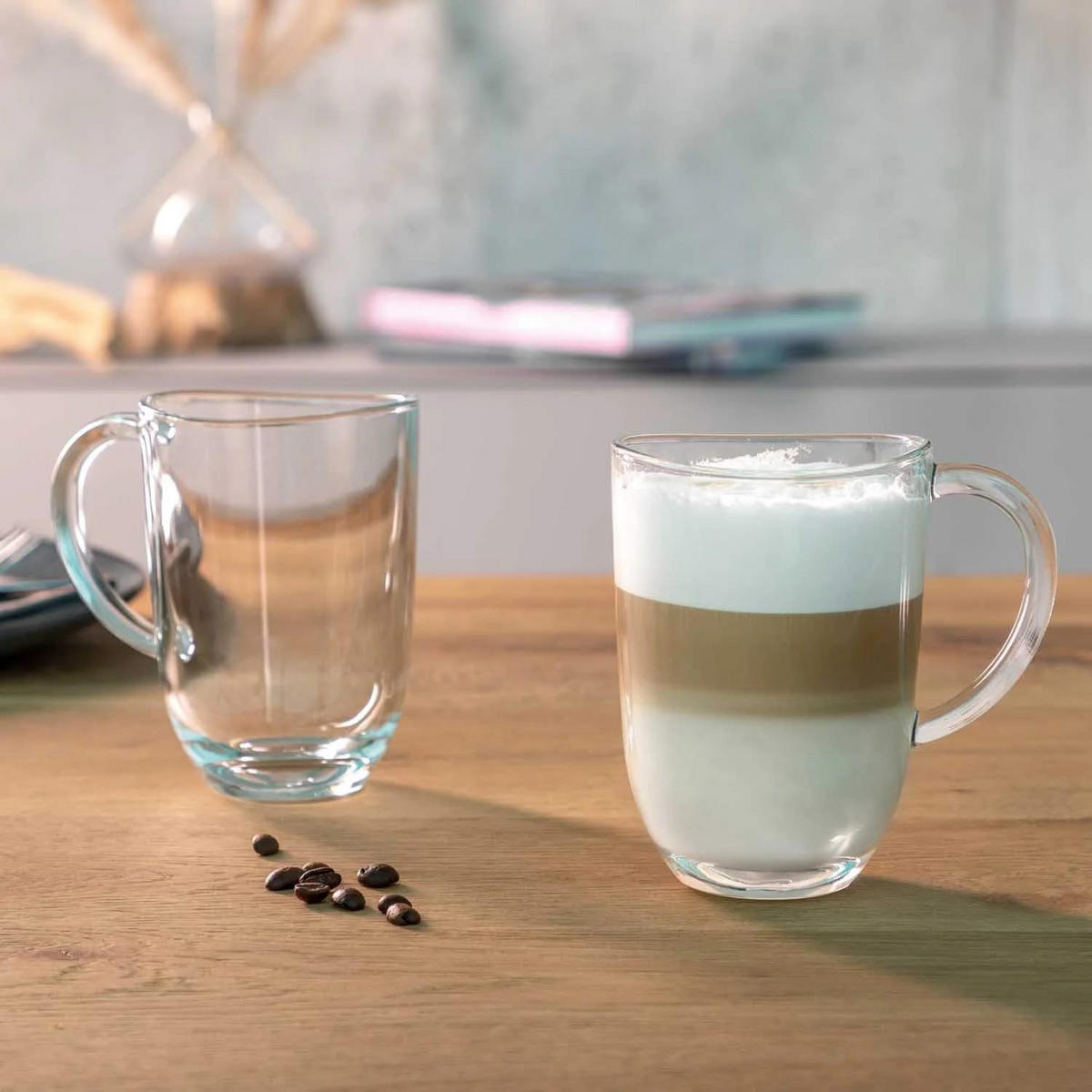 LATTE-MACCHIATO-GLAS Latte Macchiato Gläser Napoli 380 ml - 6 Stück - Hitzebeständig - Transparent, Glas - Leonardo