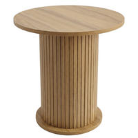 BEISTELLTISCH geriffelt Braun - Braun, Holzwerkstoff (45/45/50cm) - SCAVA