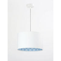 HÄNGELEUCHTE Blau 30/20 cm - Blau/Weiß, Kunststoff (30/0.45/20cm) - ONZENO
