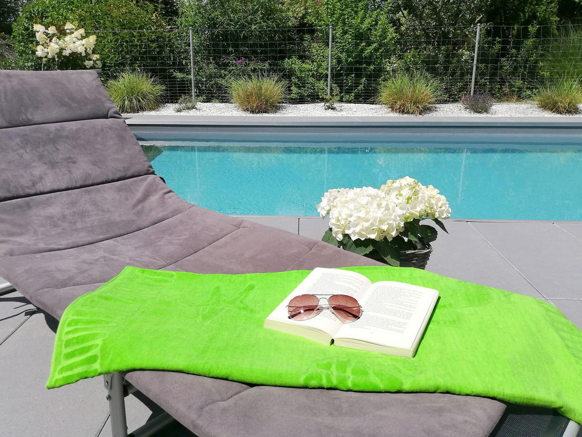 STRANDTUCH, 100x200 cm, 100% Baumwolle, Grün - Limette, Textil (100/200cm) - Zollner