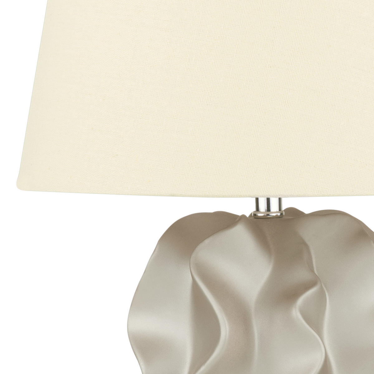 TISCHLAMPE Allika 28/28/46 cm - Goldfarben, Keramik (28/28/46cm) - Beliani