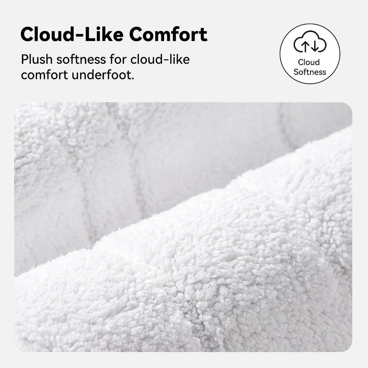 BADEMATTE - 40*60cm - Weiß - Weiß, Textil (40/60cm)