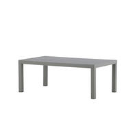 GARTENCOUCHTISCH COPACABANA Grau 70x120x45 cm - Grau, Metall (120/70/45cm) - FURNLUX