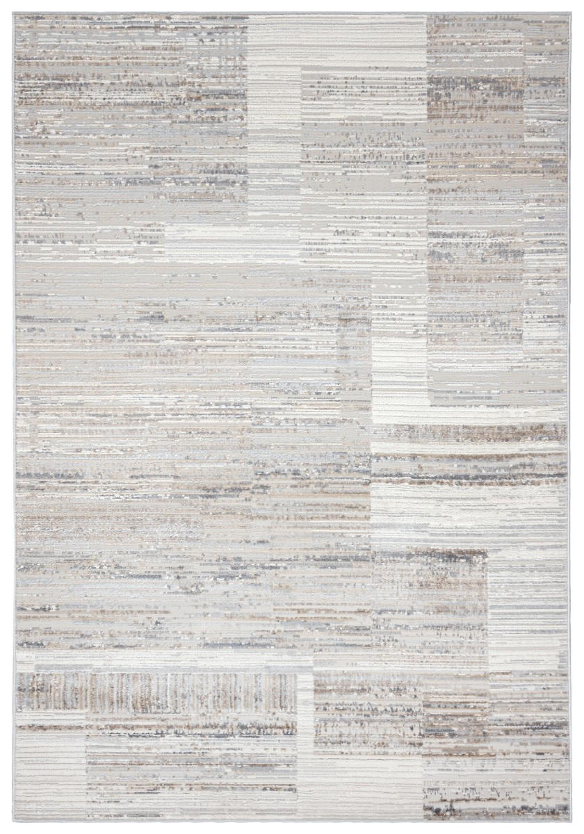 KOBEREC béžový krémový abstraktný - 80 x 150 cm - krémová/cappuccino, textil (80/150cm) - Mazovia