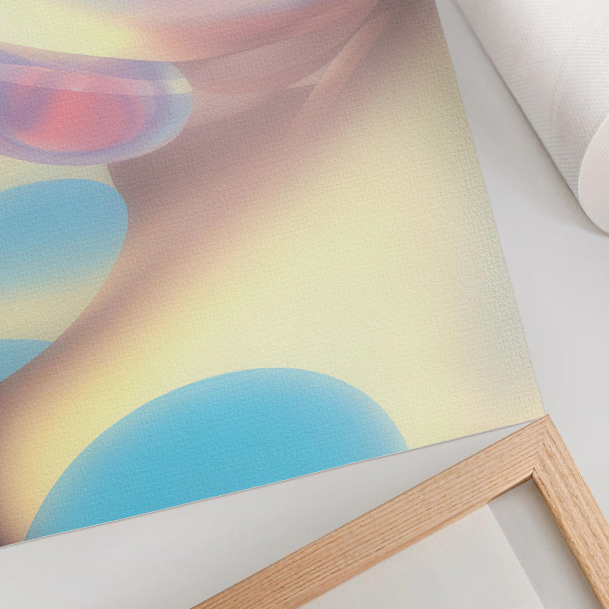 POSTER - 59x42 cm (A2) - Patryk Michalski - Futuristische Figur - Blau, Textil (59.4/42/0.1cm) - TULUP