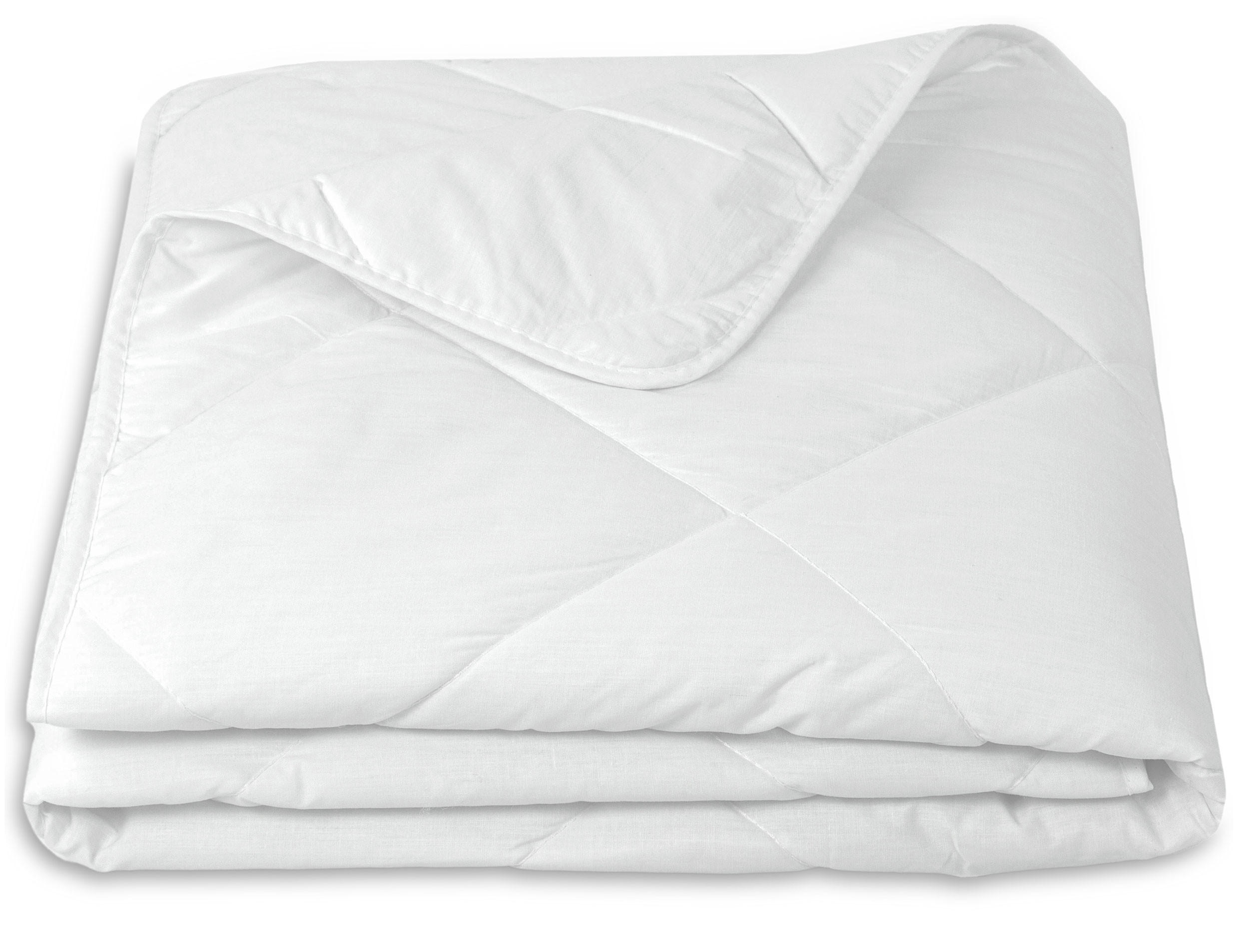 BETTDECKE, 155x220 cm, 50% Polyester, 50% Baumwolle, Weiß - Weiß, Textil (155/220cm) - Zollner