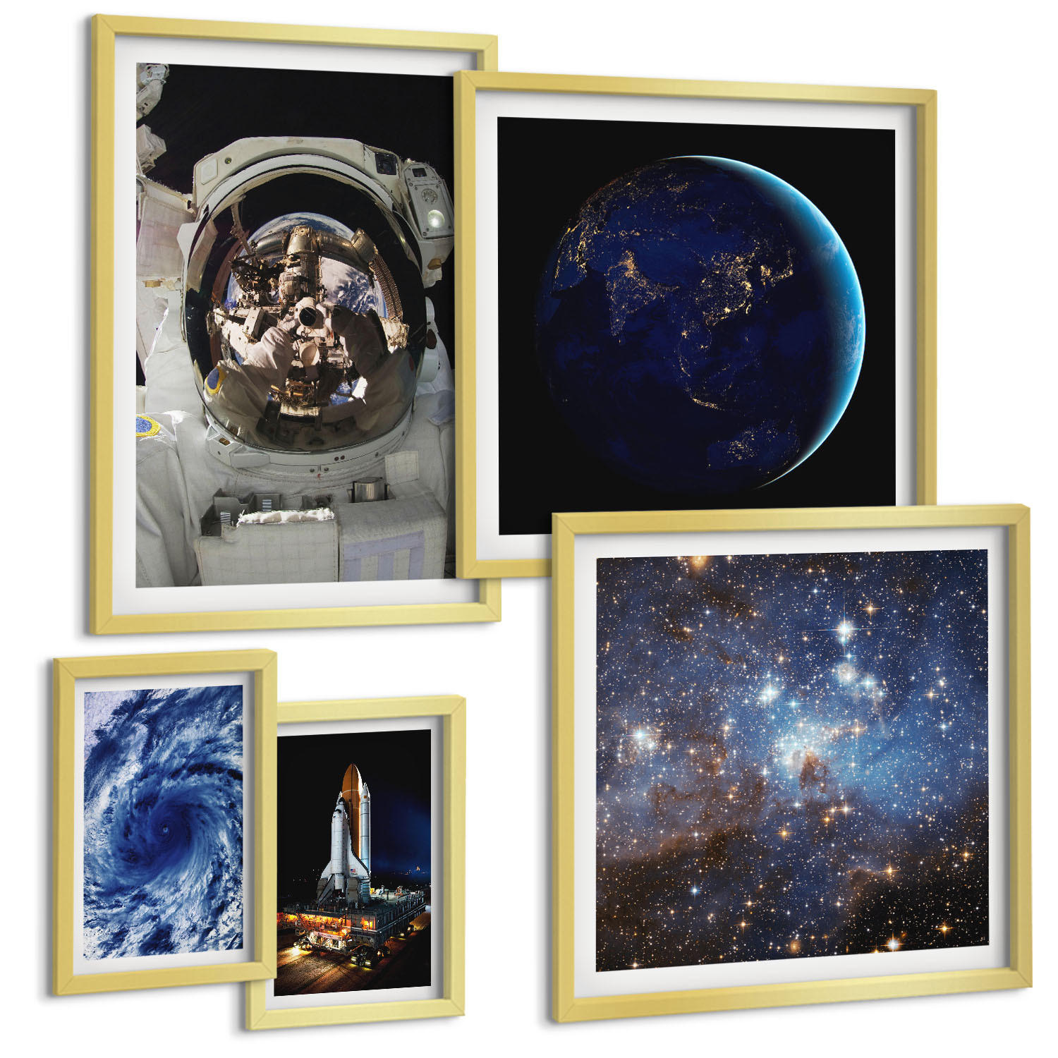 Tulup Bilder Gold 40x60 cm