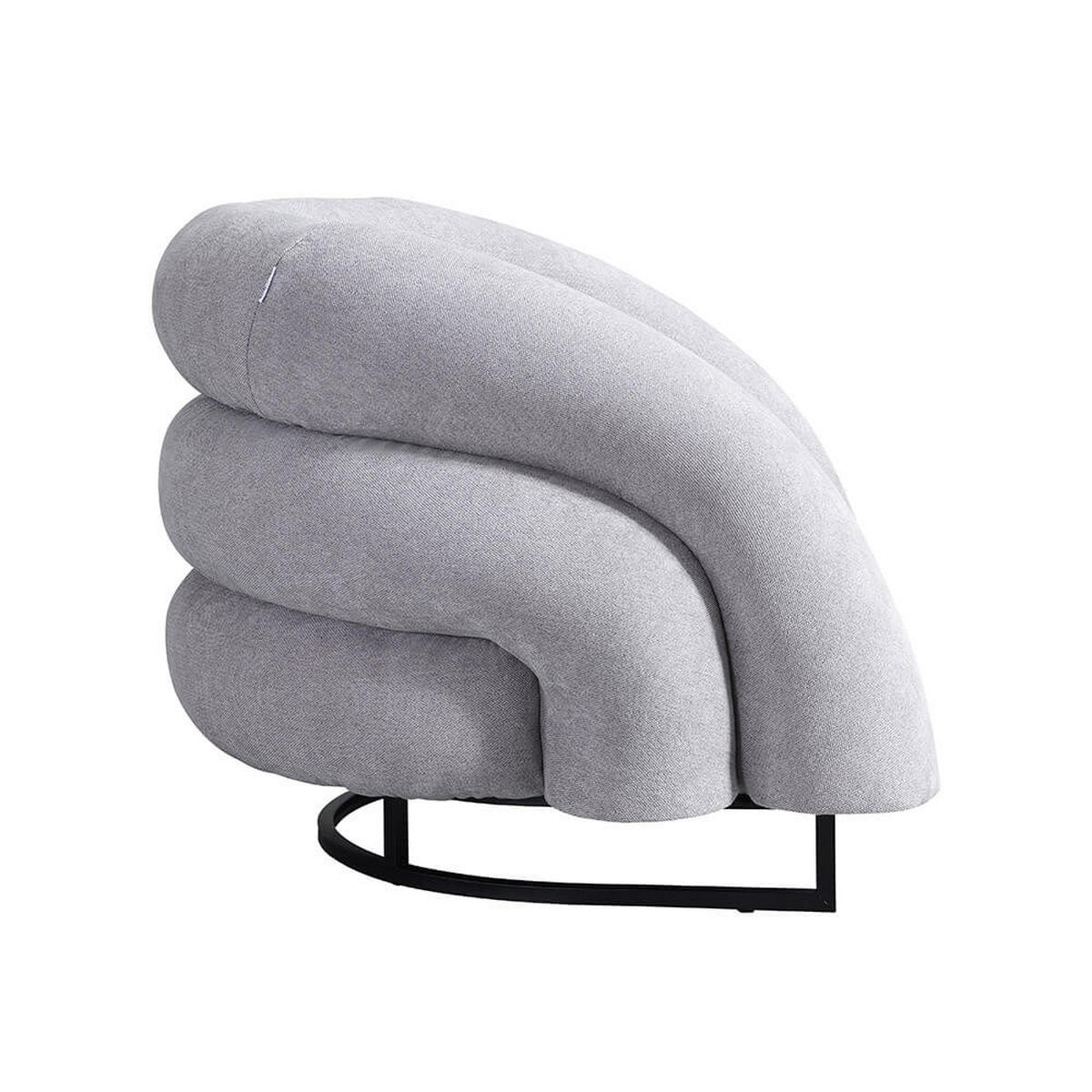 SESSEL MACA - Samtgewebe Beige - Beige, Kunststoff (95/73/88cm) - Home Deluxe