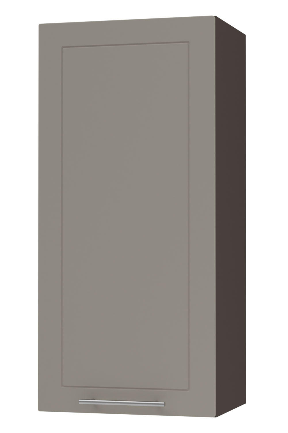 KÜCHENHÄNGESCHRANK Kvantum W4/45 Beige Matt / Lava Matt 45 / 32,5 / 96cm - Dunkelgrau/Beige, Holz/Holzwerkstoff (45/96/32.5cm) - Feldmann-Wohnen