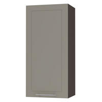 KÜCHENHÄNGESCHRANK Kvantum W4/45 Beige Matt / Lava Matt 45 / 32,5 / 96cm - Dunkelgrau/Beige, Holz/Holzwerkstoff (45/96/32.5cm) - Feldmann-Wohnen