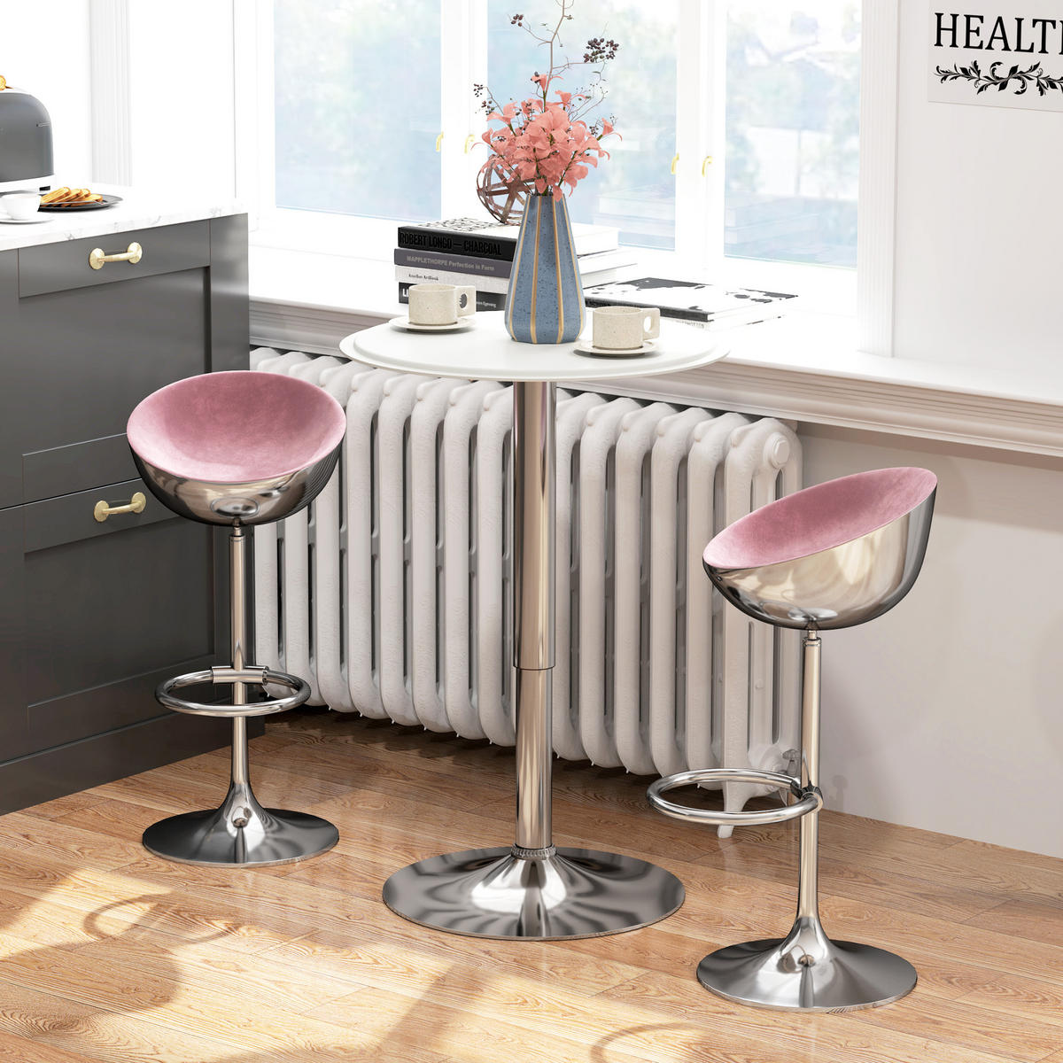 BARTISCH Weiß 1 Stück - Weiß, Metall (63/63/93cm) - GiPP