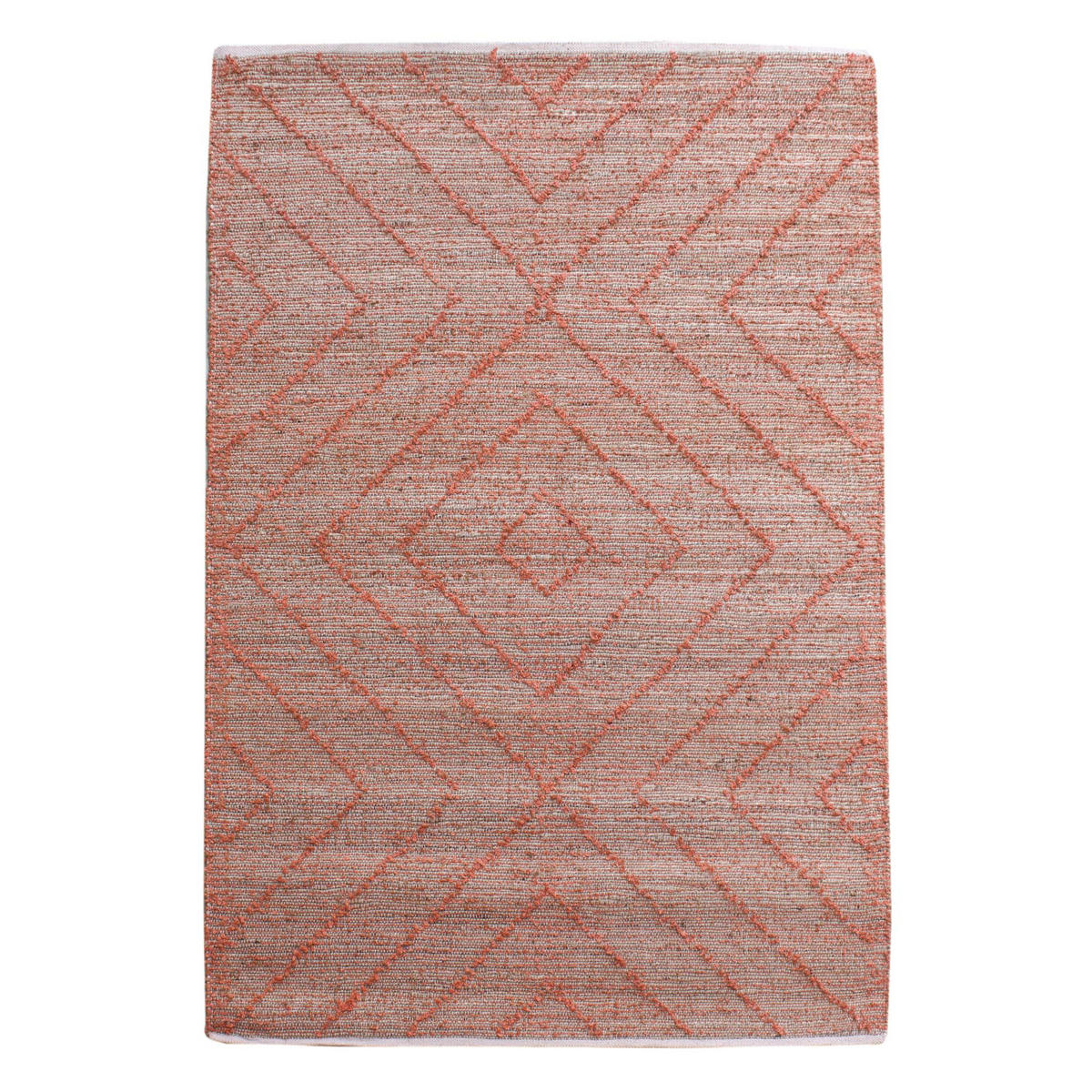TEPPICH Worgan terra 160 x 230 cm - Rosa, Textil (160/230cm) - The Rug Republic