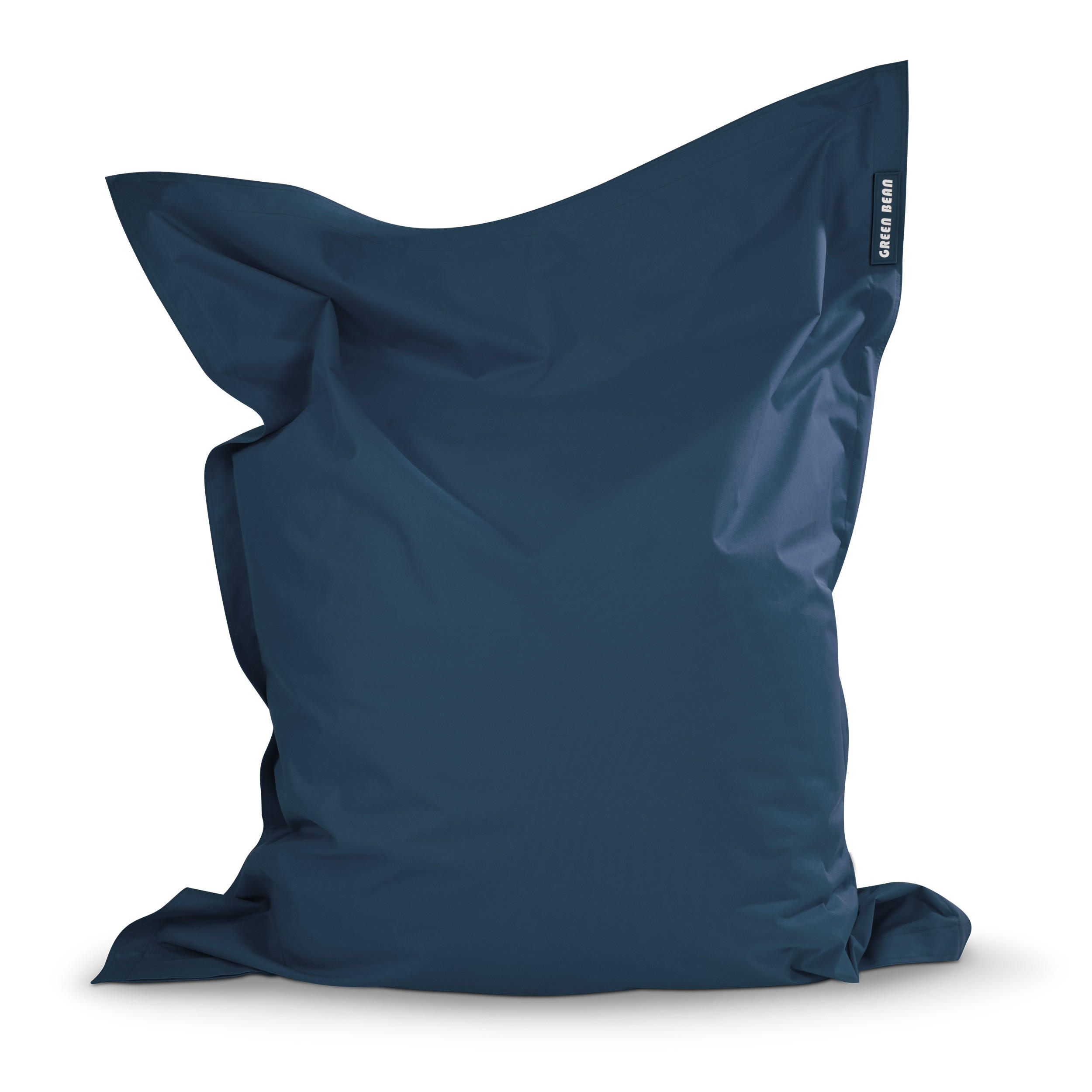 SITZSACK XXL "Square" 140x180cm - 380 L - Dunkelblau, Textil (140/25/180cm) - Green Bean