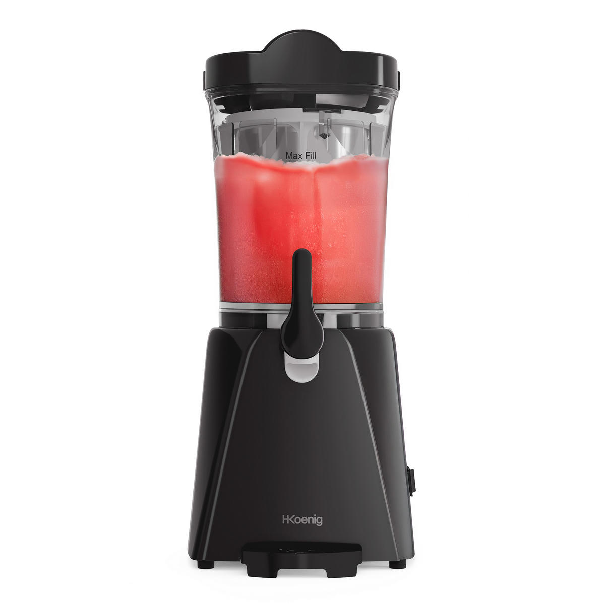 SLUSH Maschine GRT60 Schwarz, 1L, 20W - Schwarz, Metall (19/45/21.5cm) - HKoenig