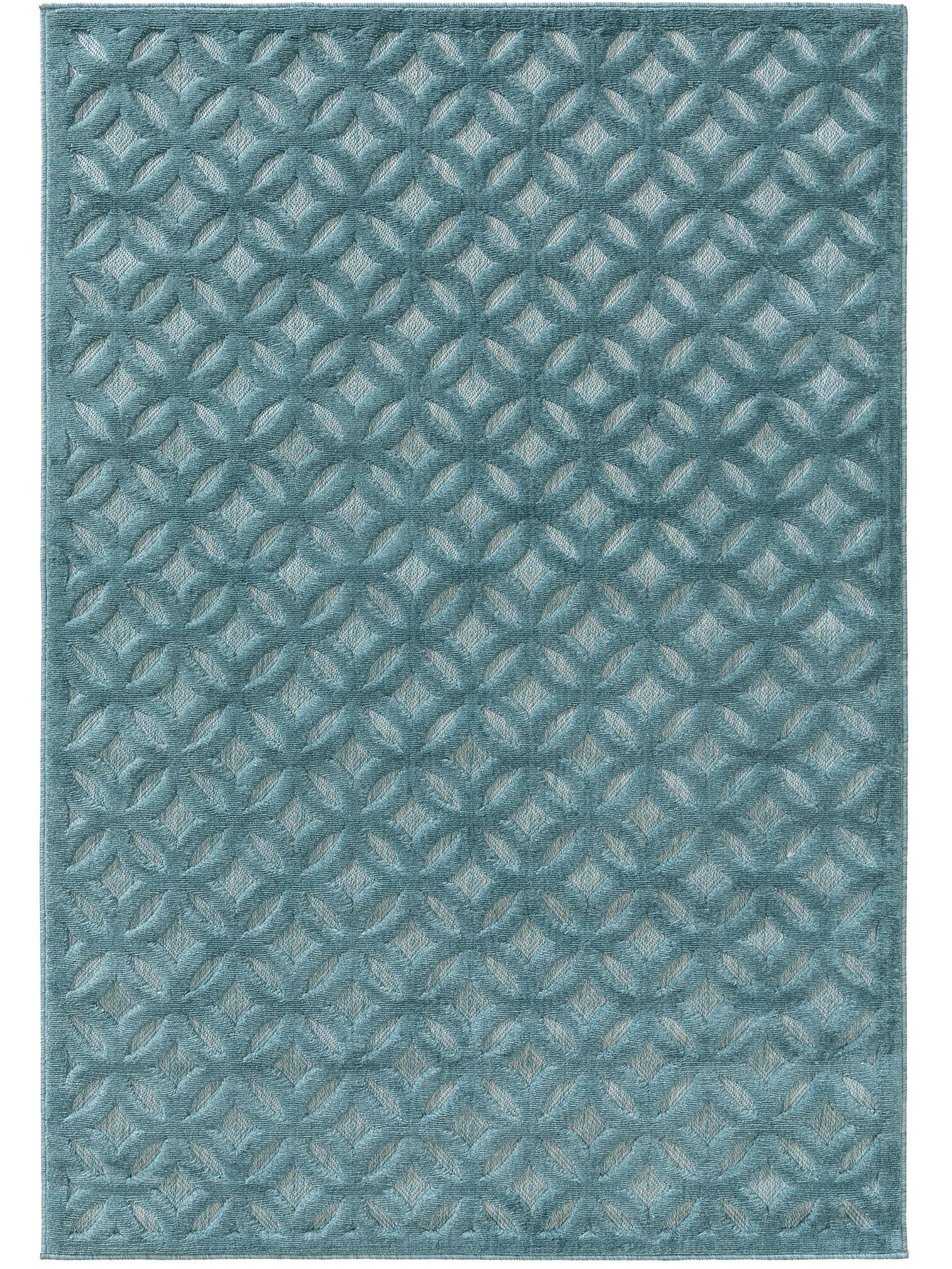 OUTDOORTEPPICH Bonte Türkis 200x290 cm - Türkis, Kunststoff/Textil (200/290cm) - benuta Nest