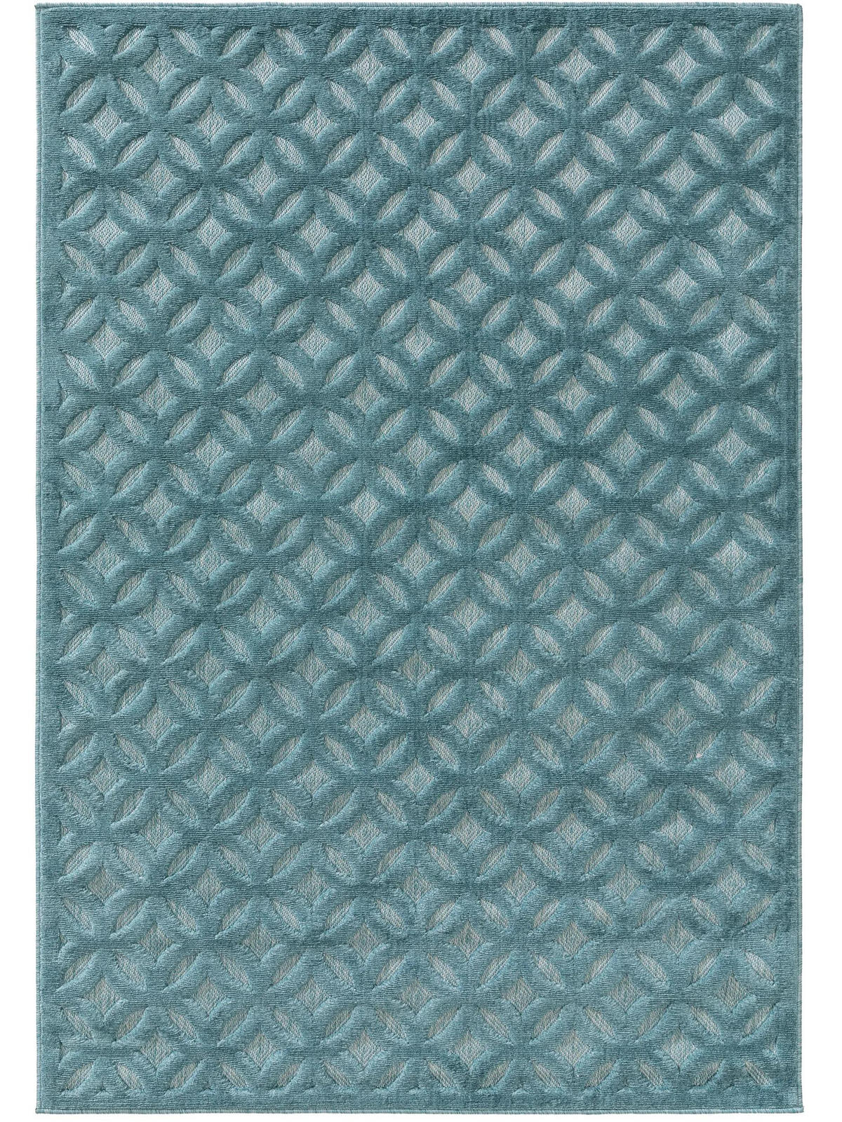 OUTDOORTEPPICH Bonte Türkis 200x290 cm - Türkis, Kunststoff/Textil (200/290cm) - benuta Nest
