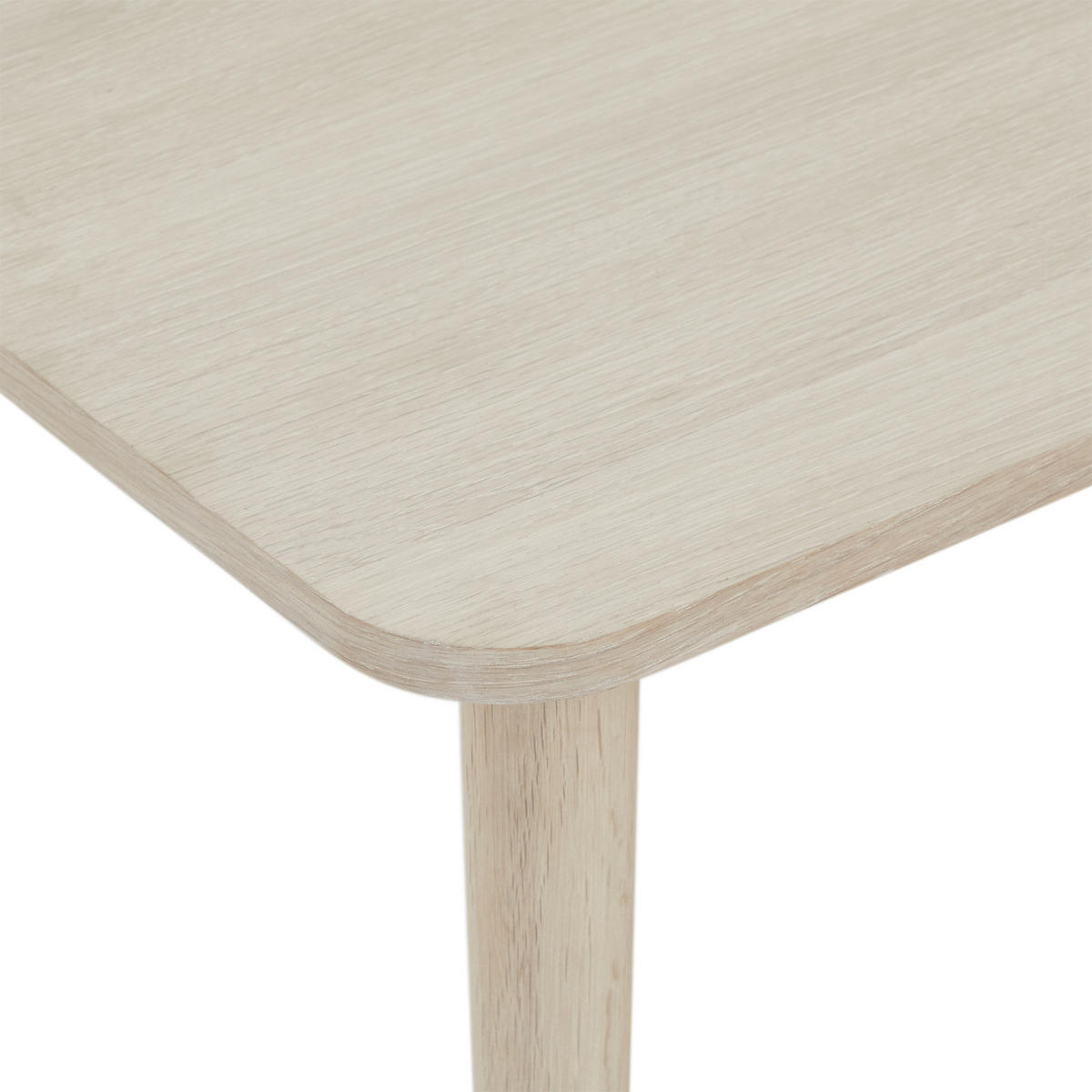 COUCHTISCH rechteckig Eiche massiv 70/125/52 cm - Beige, Holz/Holzwerkstoff (70/125/52cm) - Furnhouse