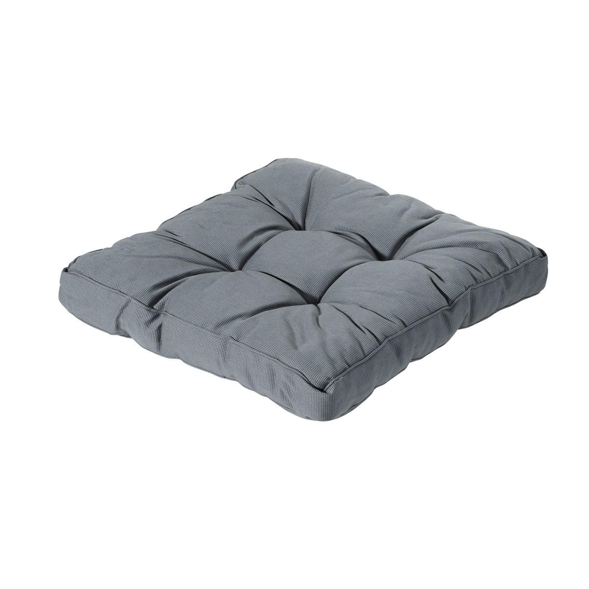 SITZKISSEN Rippe 73/73 cm 2er-Set - Grau, Textil (73/8/73cm) - Madison