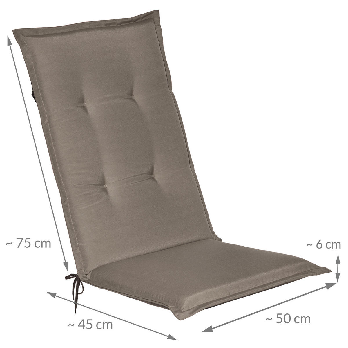 HOCHLEHNER Loft HL 120x50x6cm Taupe (2tlg) - Taupe, Textil (50/120cm) - Beautissu 