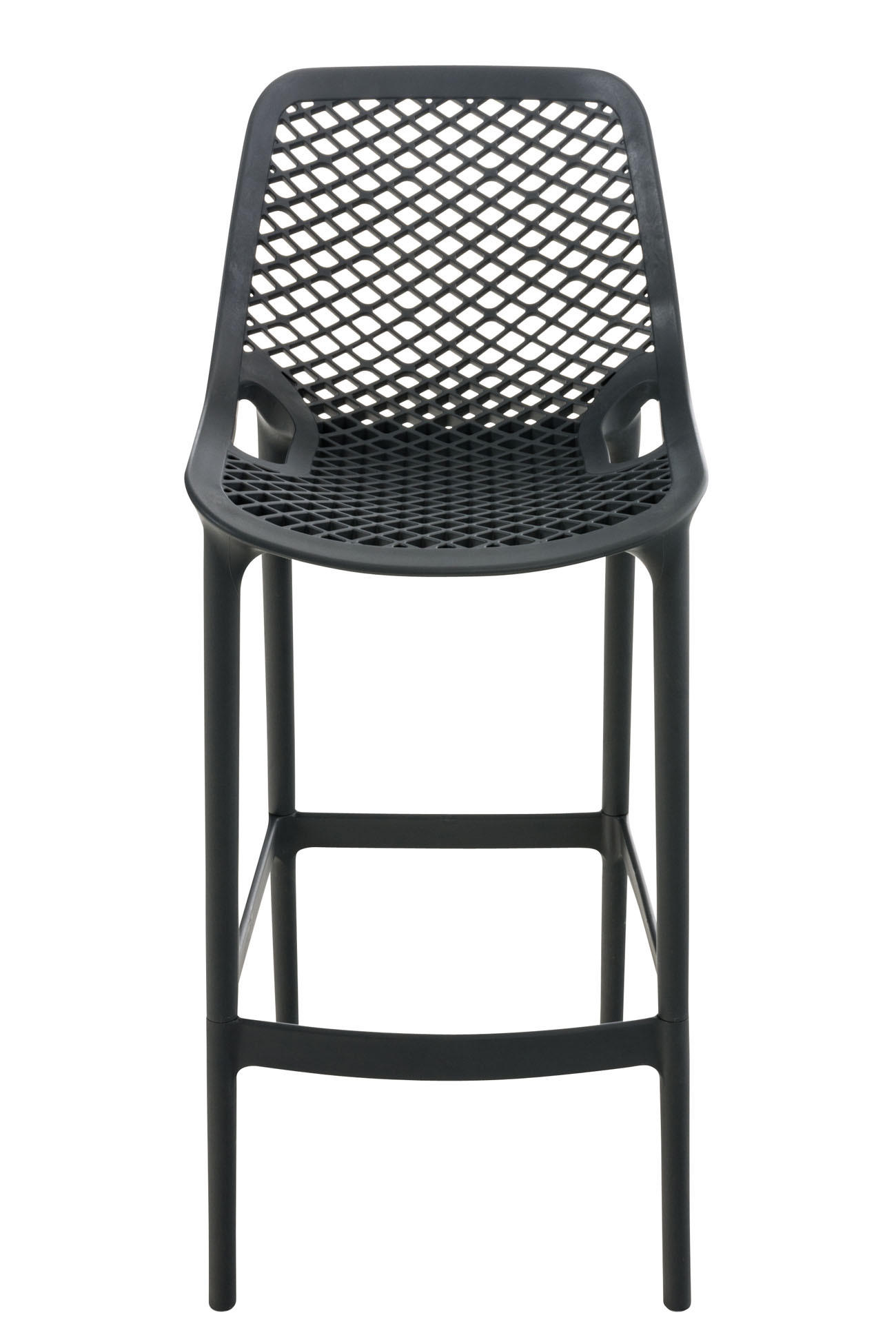 BARHOCKER modern Dunkelgrau LORL Kunststoff 105x45x53 cm - Dunkelgrau, Kunststoff (45/105/53cm) - DELUKE