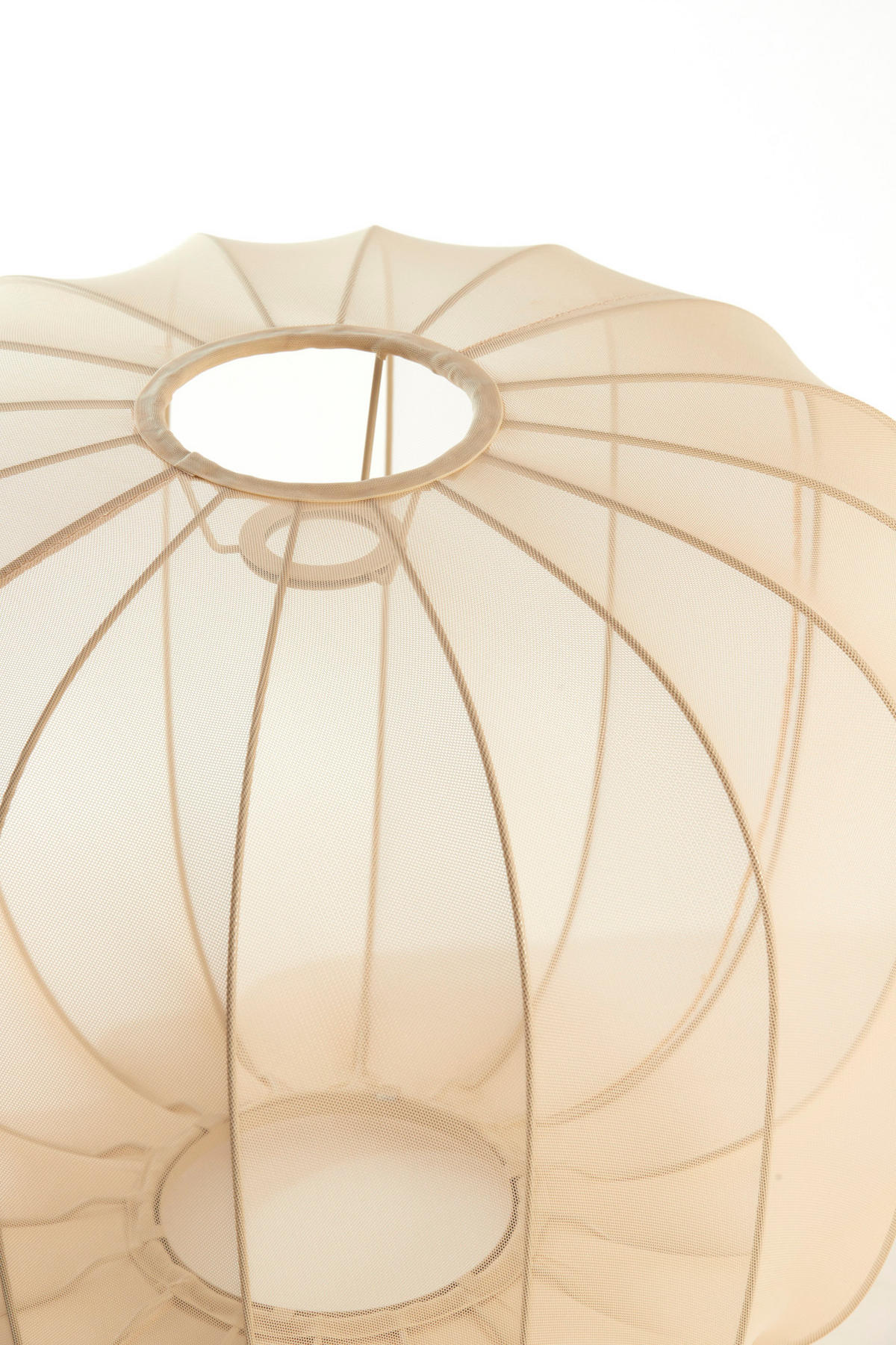 LAMPENSCHIRM Plumeria Braun Ø50/37,5 cm - Braun, Textil (50/50/37.5cm) - Light & Living