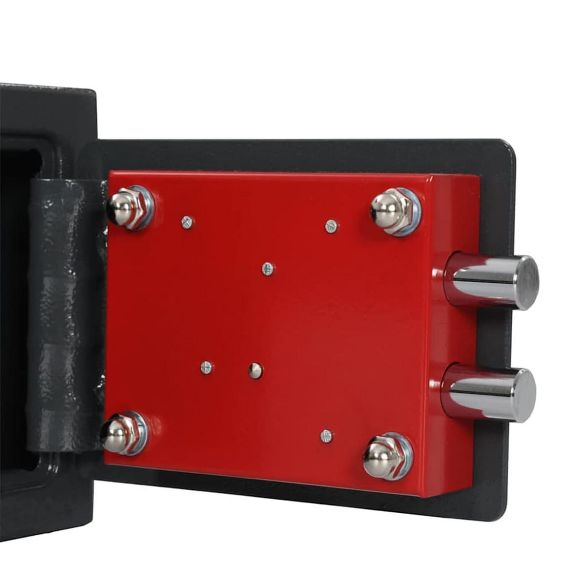 TRESOR Kodo mit Schloss Dunkelgrau 23x17x17 cm Stahl - Grau, Metall (23/17/17cm) - DELUKE