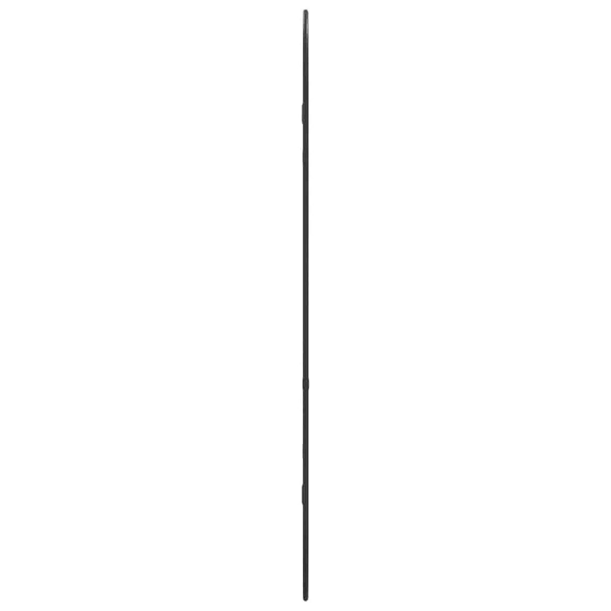 WANDSPIEGEL Schwarz 90x40 cm Oval - Schwarz, Glas (40/90/1cm) - furnicato